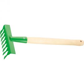 Витые 8-зубые стальные грабли КЭС 160x80x390 мм, деревянная рукоятка 21020020 