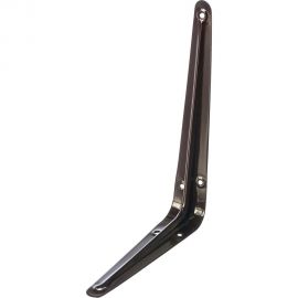 Угловой кронштейн с ребром СИБРТЕХ 150х200 мм коричневый 94024 