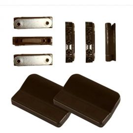 Набор для ремонта антимоскитной сетки KOMFORT москитные системы s32-2 3 защелки магнитные, 3 петли, 2 ручки, коричневый НР0034 