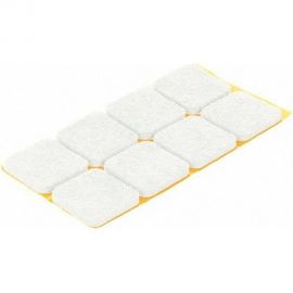 Фетровый самоклеящийся пункт Tech-Krep 20x30 белый (12 шт.) - пакет 109144 