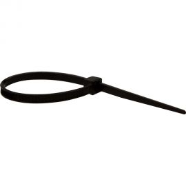 Ремешок-хомут ЕВРОПАРТНЕР атмосферостойкий, черный, 100x2,5 мм, 130 шт. 3 6010 8 