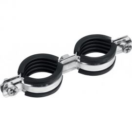 Двойной трубный оцинкованный хомут ЗУБР 1"", 8 шт. 37890-32-37 