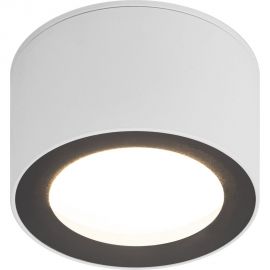 Настенно-потолочный светильник ЭРА спот OL28 WH/BK GX53, черно-белый, IP44 Б0055581 