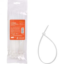 Кабельные стяжки Airline хомуты 3,6 х 200 мм, пластиковые, белые, 100 шт. ACT-N-06 