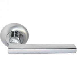 Дверная ручка MORELLI Bridge MH-25 SC/CP цвет матовый хром/хром 9009523 