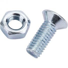 Винт с потайной головкой Невский Крепеж DIN 965 цинк, М6x16 + гайка + шайба, 10 шт. 814064 