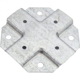 Краб-система Крепче Х-образный, оцинк., 25x25 мм, 50 шт. 2947744 