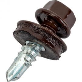 Самосверлящий винт HARDWEX ТМ HWX7-W-P9-5.5x19 мм, св.№3, RAL 8017, 250 шт. 5190000023712 