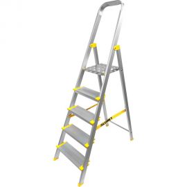 Алюминиевая профессиональная анодированная стремянка Алюмет 5 ступеней АS705 