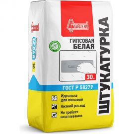 Штукатурка гипсовая Старатели белая 30 кг 3277/489 