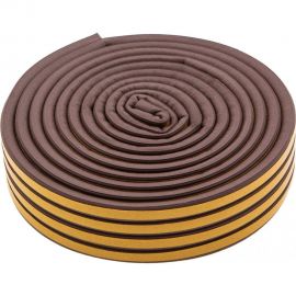 Резиновый уплотнитель СИБРТЕХ (12 м; профиль D; коричневый) 88910 