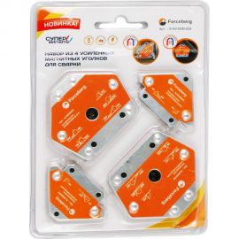 Набор магнитных уголков для сварки и монтажа 4 шт Forceberg 9-4015090-004 