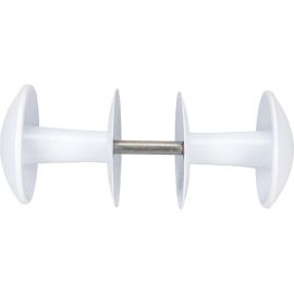 Дверная ручка Литейщик-Плюс РДК-110 белая 6502 