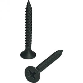 Усиленный черный саморез по дереву GSMETZ 3.5x25 мм, фосфатированный, 10 кг, 6666 шт., ph2 1013525 