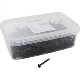 Саморез Качественный КРЕПЕЖ 3,5х41 потай. крупная резьба, оксид 1 кг 1000807 КЧ 