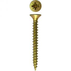 Универсальный саморез Daxmer PZ 3,0x30 острый желтый цинк 1000 шт. 313918 