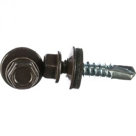 Кровельный саморез Kenner 5,5х25 RAL8019 серо-коричневый 250шт ск55258019ф 