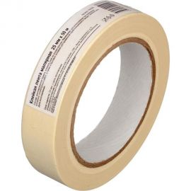 Клейкая малярная лента ООО Комус 25 мм х 50 м, крепированная 767970 