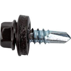 Кровельный саморез Daxmer 5,5х19 RAL 8019, сверло №3, 250 шт. 305869 