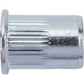 Резьбовая заклепка Daxmer м12, оцинкованная сталь, насечки, стандартный борт, 80 шт. 393510 