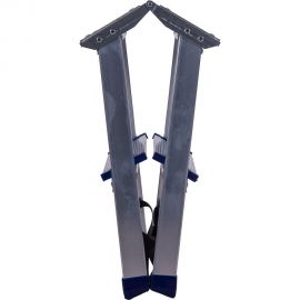 Алюминиевая двухсторонняя стремянка с мини-платформой STAIRS 2 ступени АМР 202 