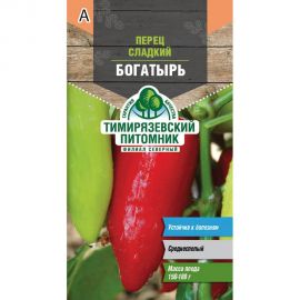 Семена Тимирязевский Питомник перец Богатырь среднеспелые, 0.3 г Of000095558 