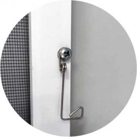 Пружинный универсальный металлический держатель KOMFORT москитные системы 4 шт. ДПУ4 