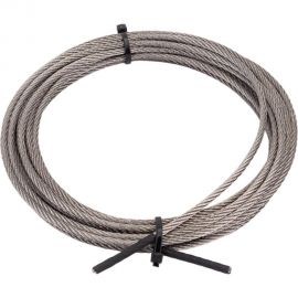 Нержавеющий трос KREPFIELD 3 мм, сталь А2, плетение 7x7, средней мягкости, 5 м 8379А2ТРОС3ММ-5 