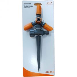 Трехрожковый вращающийся разбрызгиватель на колышке GLQ GL 2014 