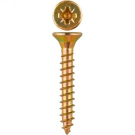 Универсальный саморез с потайной головкой GSMETZ 4.0x50 мм, желтый, оцинкованный, pz2, 1 кг/370 шт. 1034050-1 