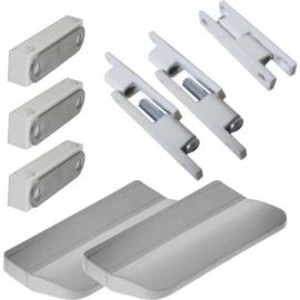 Набор для ремонта антимоскитной сетки KOMFORT москитные системы s32-2 3 защелки магнитные, 3 петли, 2 ручки, белый НР0032 