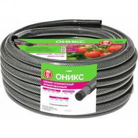 Армированный поливочный шланг Царицынские краски ВИТ Оникс 18 мм, 3 мм, 50 м 21877 