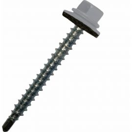 Кровельный саморез STARFIX 4,8x19 мм, цинк, шайба с прокладкой, PT3, RAL 7004, 250 шт. SMC2-57487-250 