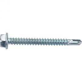 Саморез ZAMETAL 4,8х45 со сверлом и шестигранн. головкой DIN 7504K, оц., 500 шт ZA081511 