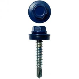 Кровельные саморезы ВИРТУОЗ 4,8х29 мм, RAL 5002, ультрамарин, 25 шт. 27733 