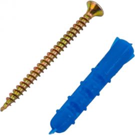 Набор крепления плинтусов VIPкрепеж 5/30 дюбель ежик 30шт/30шт 23900 VIPS 