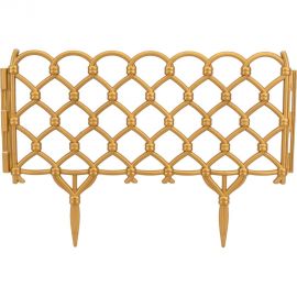 Декоративный забор Дачная мозаика Фаберже золотистый 15304 