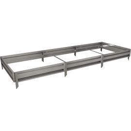 Готовая грядка Delta-Park GL 1х3 м, серебристая 30010_GL13Zn 