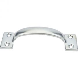 Дверная ручка-скоба STARFIX цельнотянутая 90 мм белый цинк SMP-55765-1 