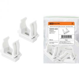 Крепеж-клипса для трубы TDM 32 мм белый SQ0405-2004 