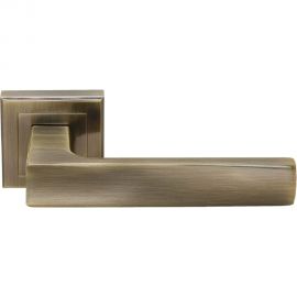 Дверная ручка RUCETTI RAP 14-S AB, цвет-бронза 9010411 