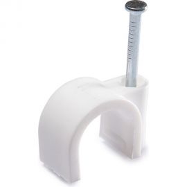 Круглая скоба для крепления кабеля АБК-СИЛА СПК-4, 50 шт. 1702101 