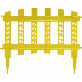 Декоративный заборчик Дачная мозаика "Палисадник" желтый 10672 