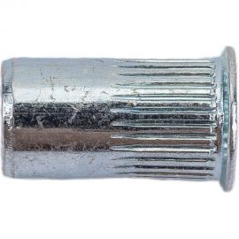 Заклепка-гайка ЦКИ М4х10, плоск., уменьш., рифл., Ст. Ц, REX, уп. 250 шт. 61980 