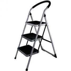 Стальная стремянка-стул с широкими ступенями Алюмет 3 ступени МСН203 