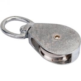 Блок для троса Невский Крепеж одинарный, цинк, металлический шкив, 40 мм, 1 шт. 826077 