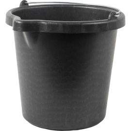 Строительное ведро КЭС черное, с носиком 12 л 2 