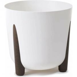 Кашпо на ножках LAMELA Sp.z o. 236 FRIDA ECO recycled диаметр 26 см, высота 23 см, 8.1 л, белое 067943 