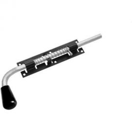 Засов с пружиной Домарт ЗСП-300 мод.2, черный 170931 