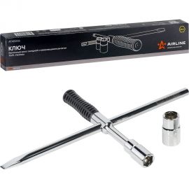 Баллонный складной ключ крест Airline PRO 17x19, 21x23 мм, с изменяющимся рычагом ATAB006 